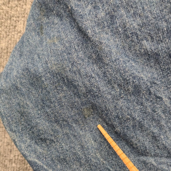 Vtg 80s 90s Calvin Klein Denim Jacket L Made in USA Trucker Jean Coat Vintage‎ - Picture 14 of 16